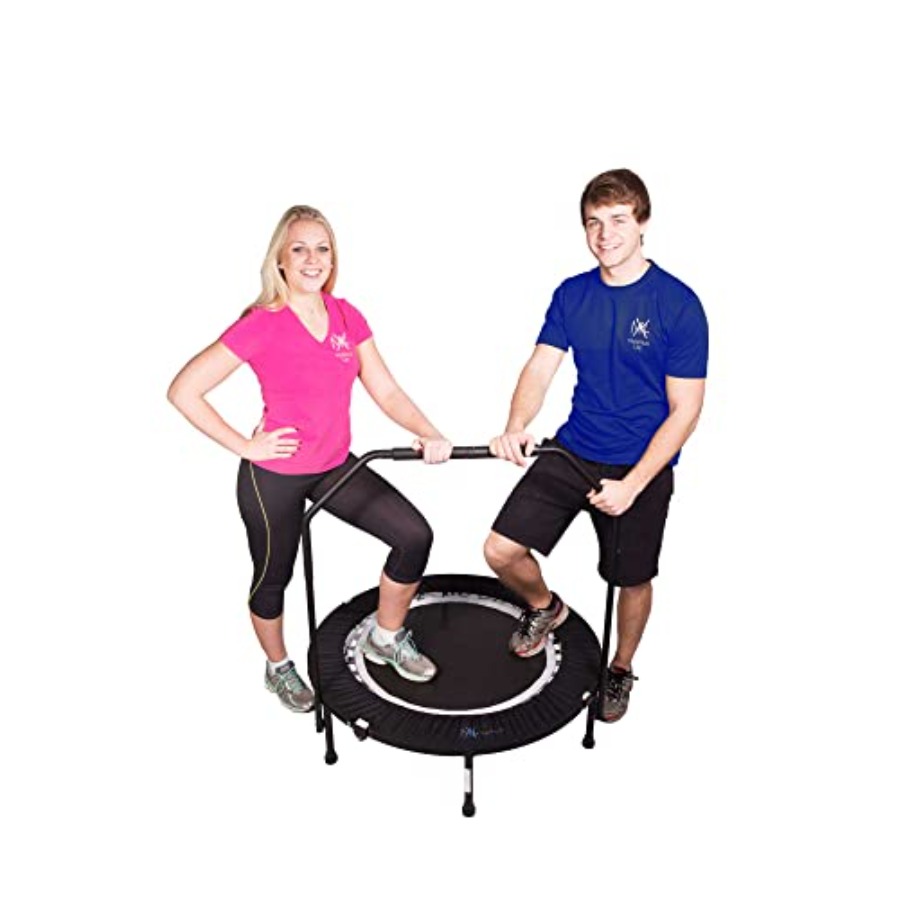 Trampoline Mini Indoor - Maximus PRO Faltbares Rebounder Fitness-Trampolin Indoor