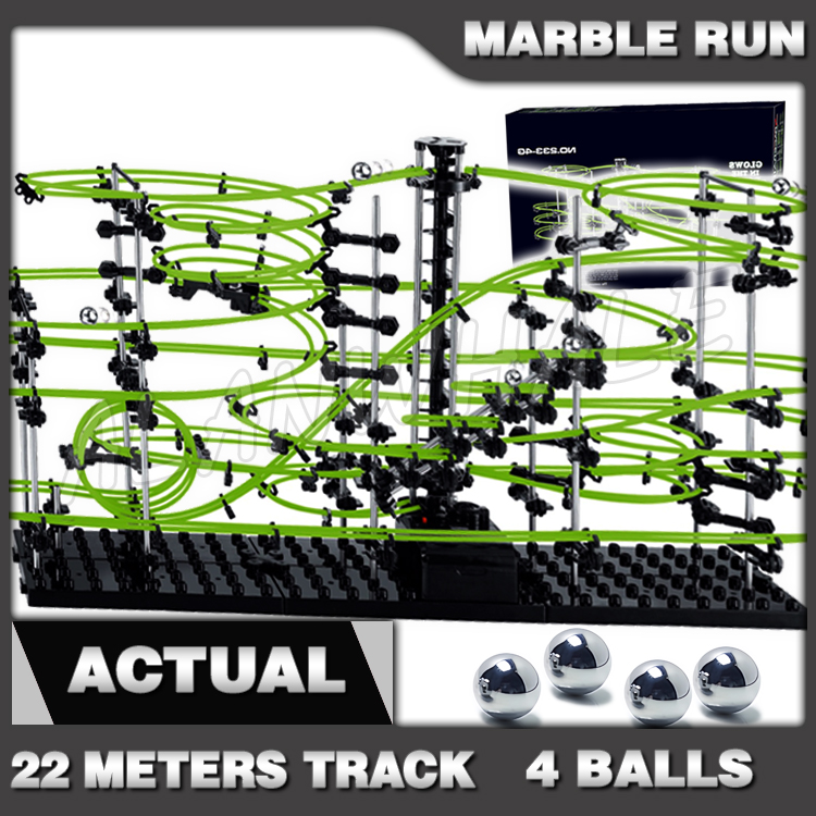 Marble Run Set - 2200 cm Schienenstand 4 Marmor Run