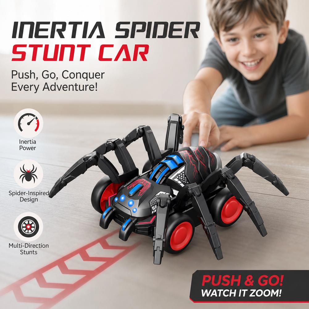 Kids Toys Deals - Kinder-Spinnenfahrzeug: Krabbelnde Simulations-Tier-Inertia-Auto-Spinne für Jungen und