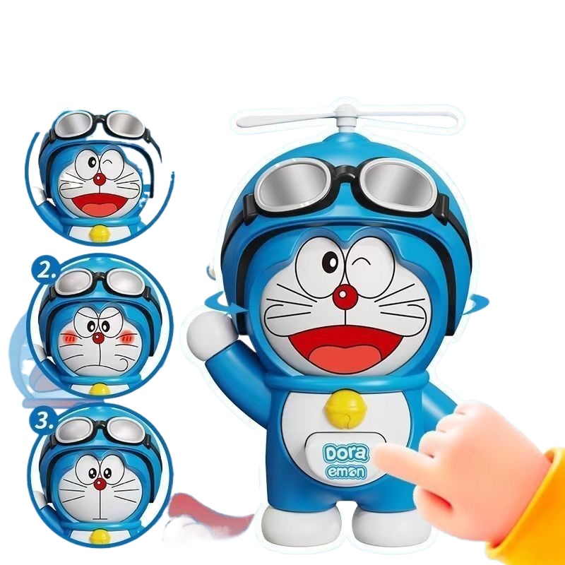 Kids Toys Young - Doraemon Gesichtswechselnde Puppe, Deformierbare Figur, Blaue