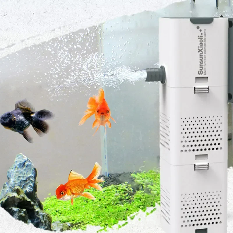 Bubble Machine Outdoor - 3-in-1-Aquarium-Filterpumpe, Aquarium-Luftpumpe, Wellenpumpe, Aquarium, Tauchluft, Sauerstoff,