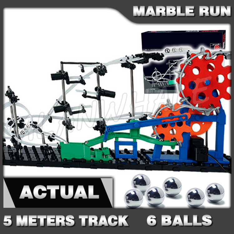 Marble Run Set - 560 cm Schiene Marmor Run Getriebe