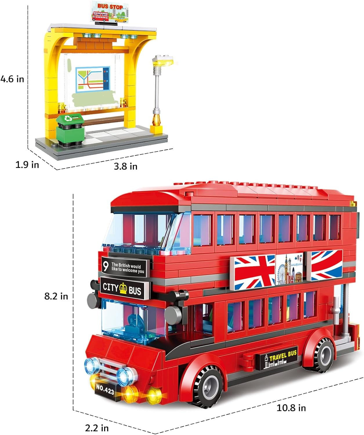 458-teiliges Londoner Doppelde – Kids Toys London Bewertung und Preis