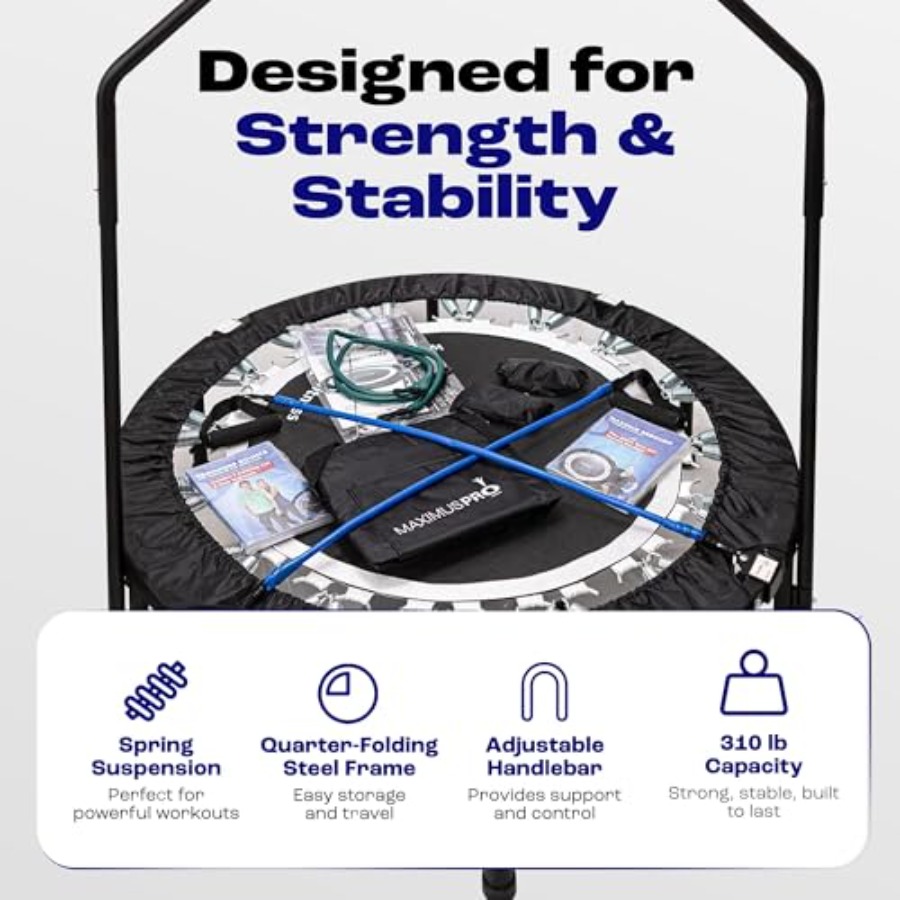 Maximus PRO Faltbares Rebounde – Trampoline Mini Indoor Bewertung und Preis