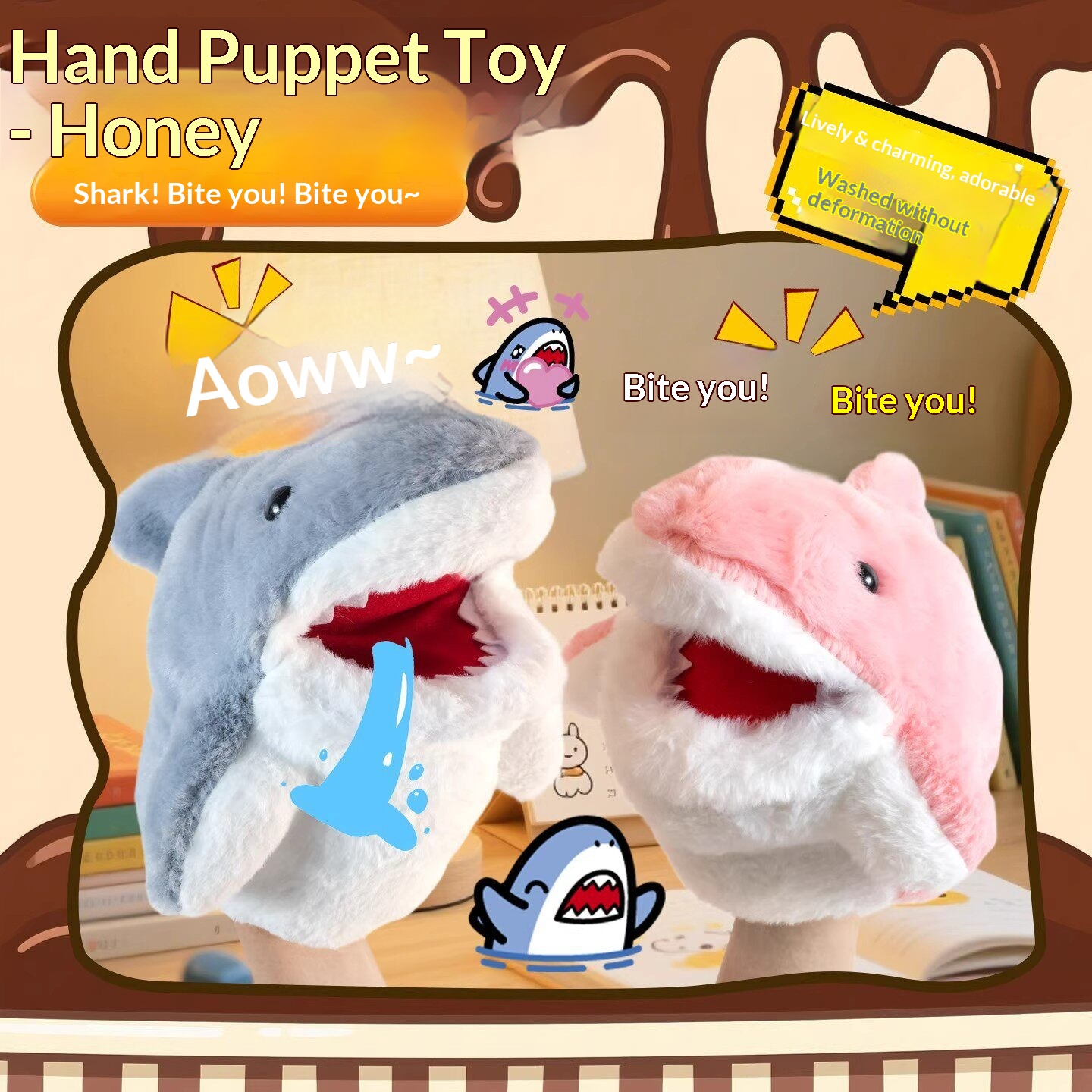 Hai-Handpuppe Plüsch-Hai-Armtu – Kids Toys Young Bewertung und Preis