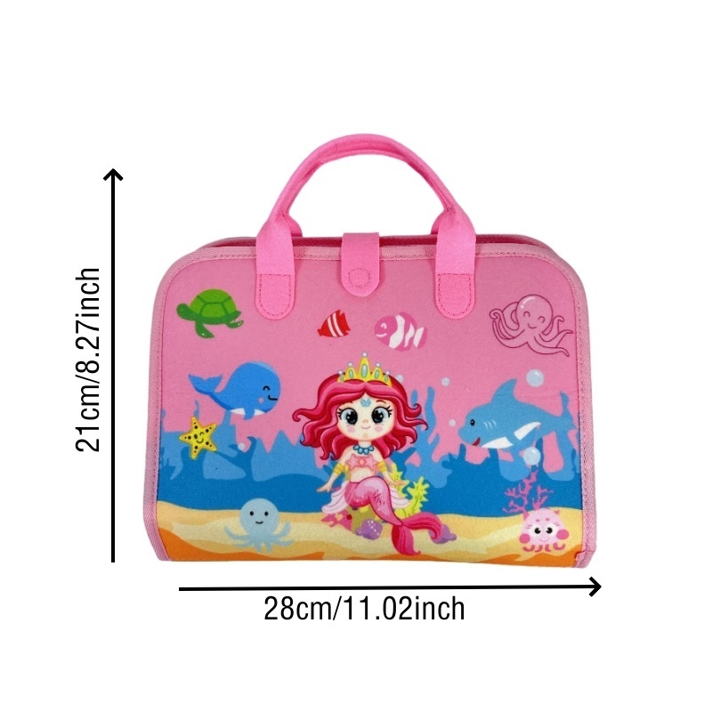 Rosa Meerjungfrauen-Ozean-Filz – Kids Zip Toys Bewertung und Preis