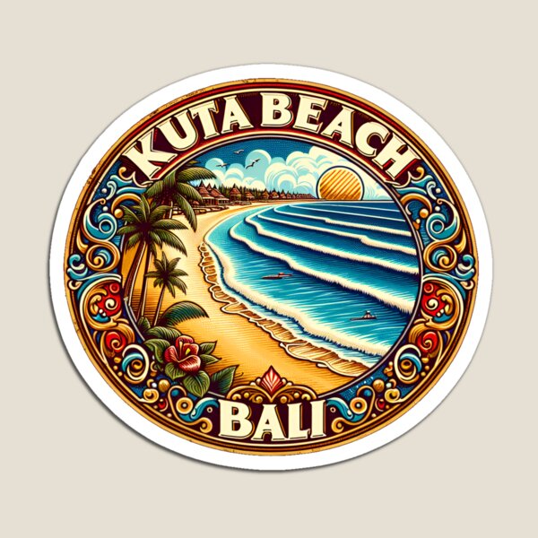 Kuta Beach Bali Retro Magnet A – Kids Toys Bali Bewertung und Preis