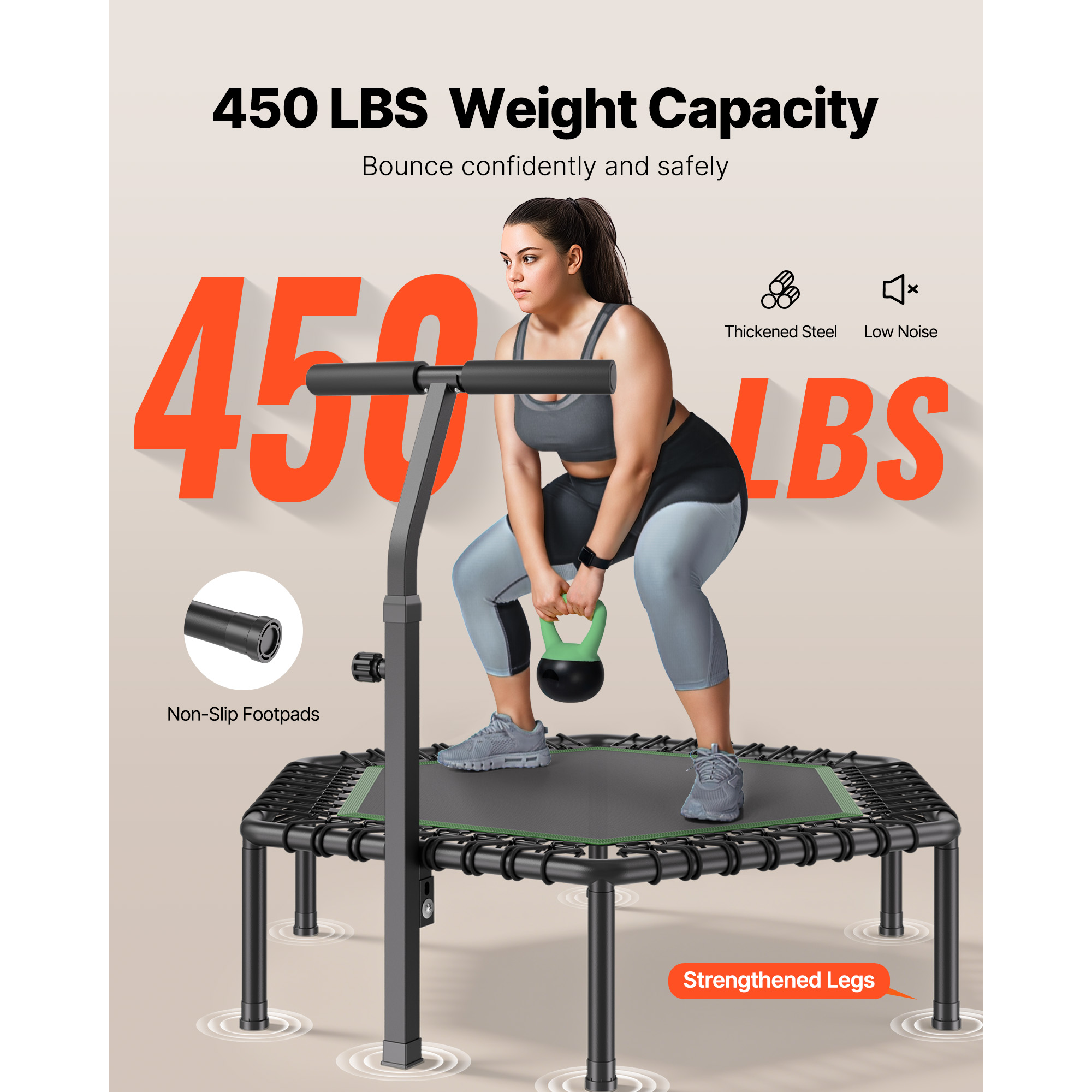 VEVOR Fitnesstrampolin Indoor  – Trampoline Mini Indoor Bewertung und Preis
