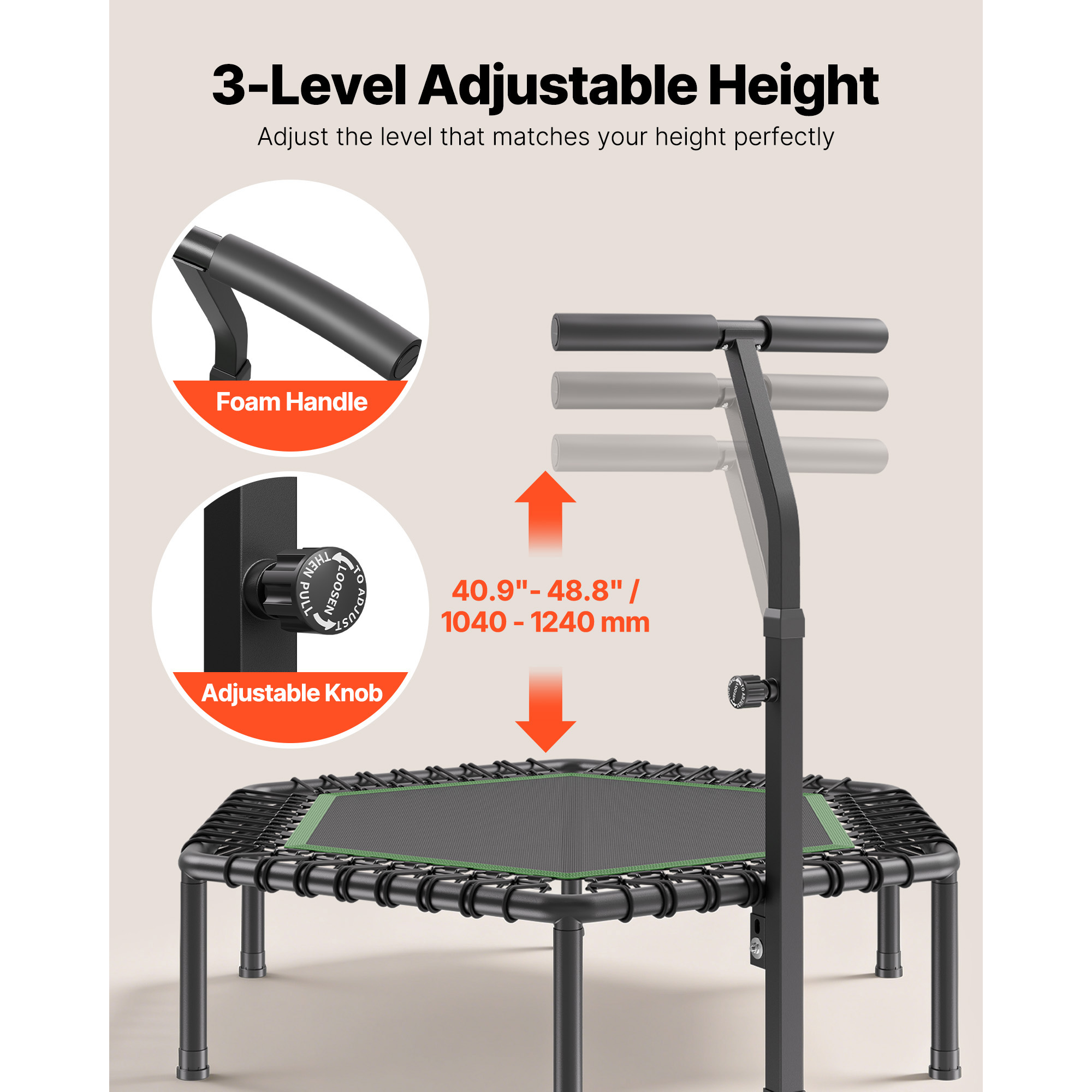 VEVOR Fitnesstrampolin Indoor  – Trampoline Mini Indoor Bewertung und Preis